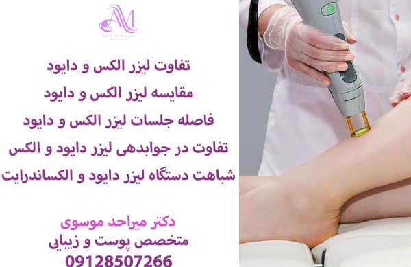 تفاوت لیزر الکس و دایود